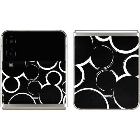 Disney Mickey Mouse Logo Pattern Galaxy Z Flip3 5G Skin